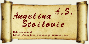 Angelina Stoilović vizit kartica